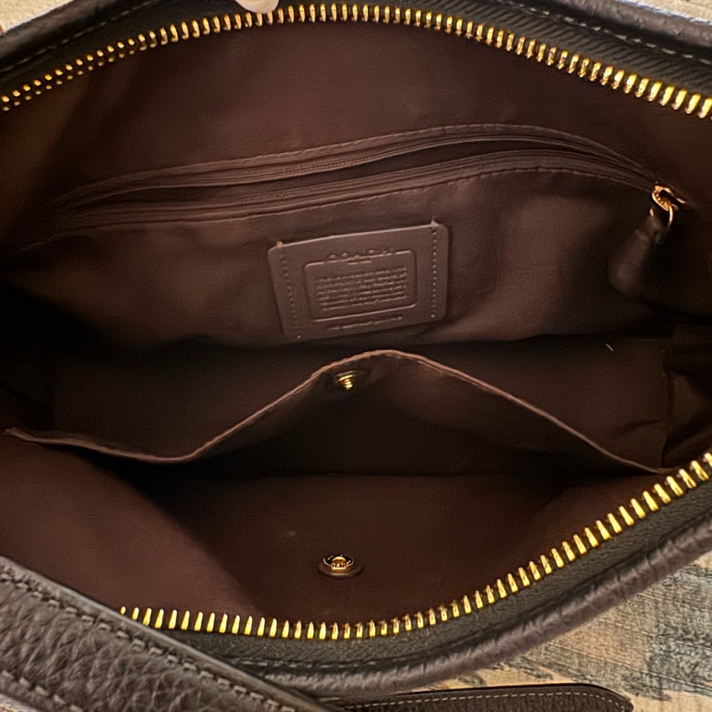 Coach Black Leather Shoulder Bag - Picture 5 of 5
